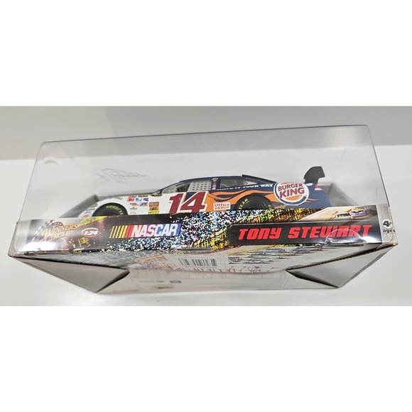 Burger King 2009 Tony Stewart #14 NASCAR Rev-N-Go Race Car New In Box. - Picture 8 of 10
